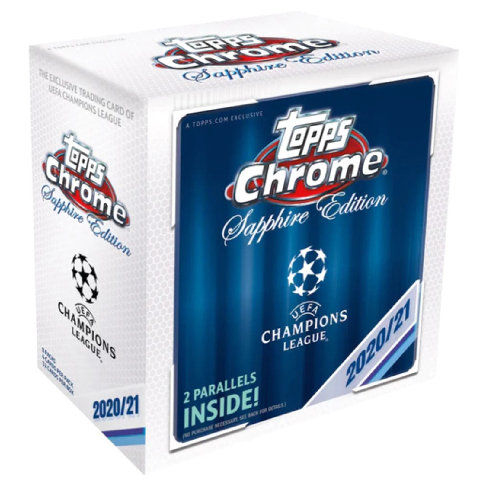2020-21 Topps Chrome UEFA Champions League Sapphire Soccer Box 2020/21 Topps Chrome UEFA Champions League Sapphire Soccer Box - Image 1